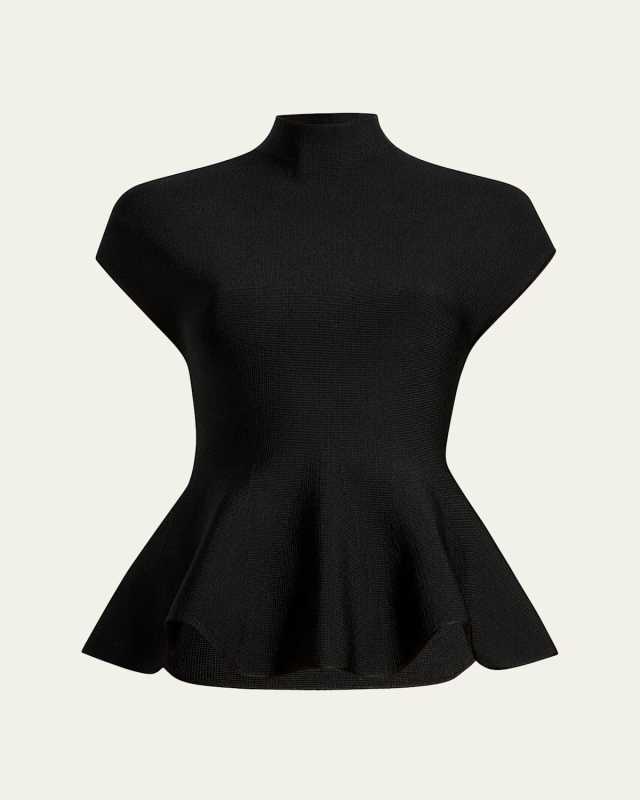 Andra Knit Peplum Top